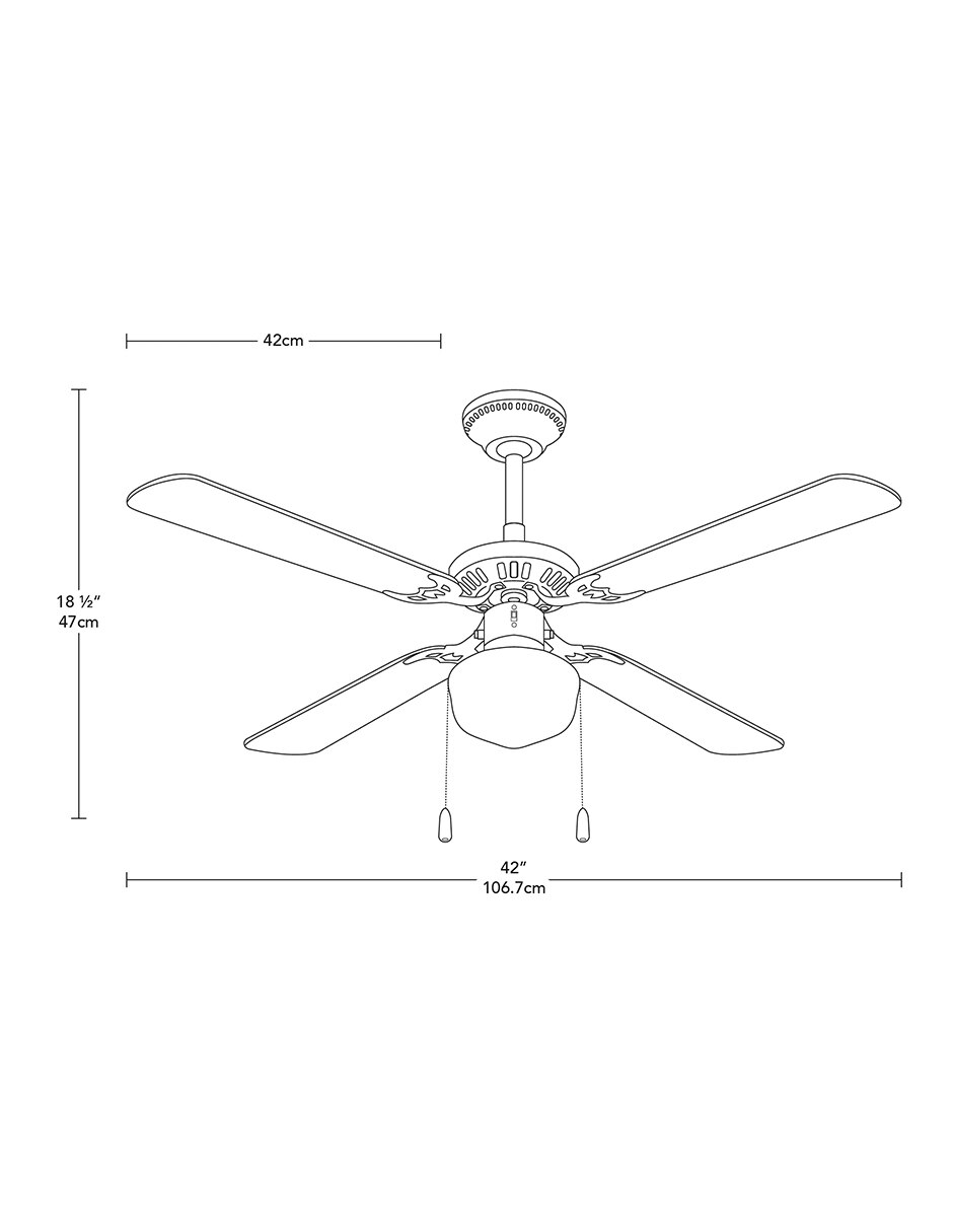 Ventilador de techo 3 velocidades 6