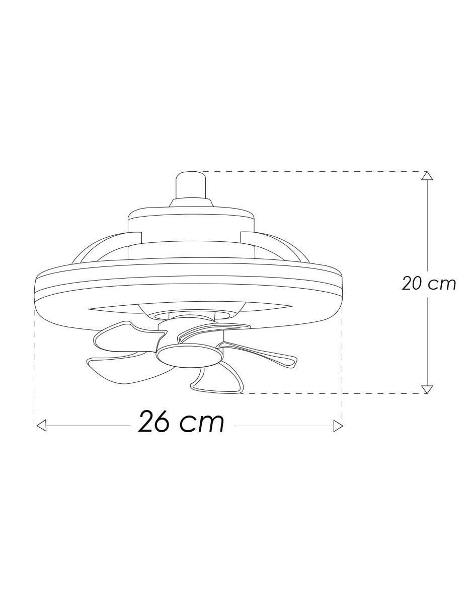 Ventilador de techo con control remoto 3 velocidades 6