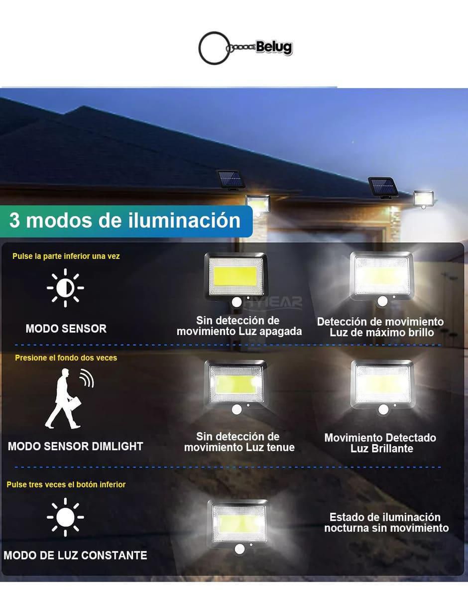 Lámpara solar LED 8