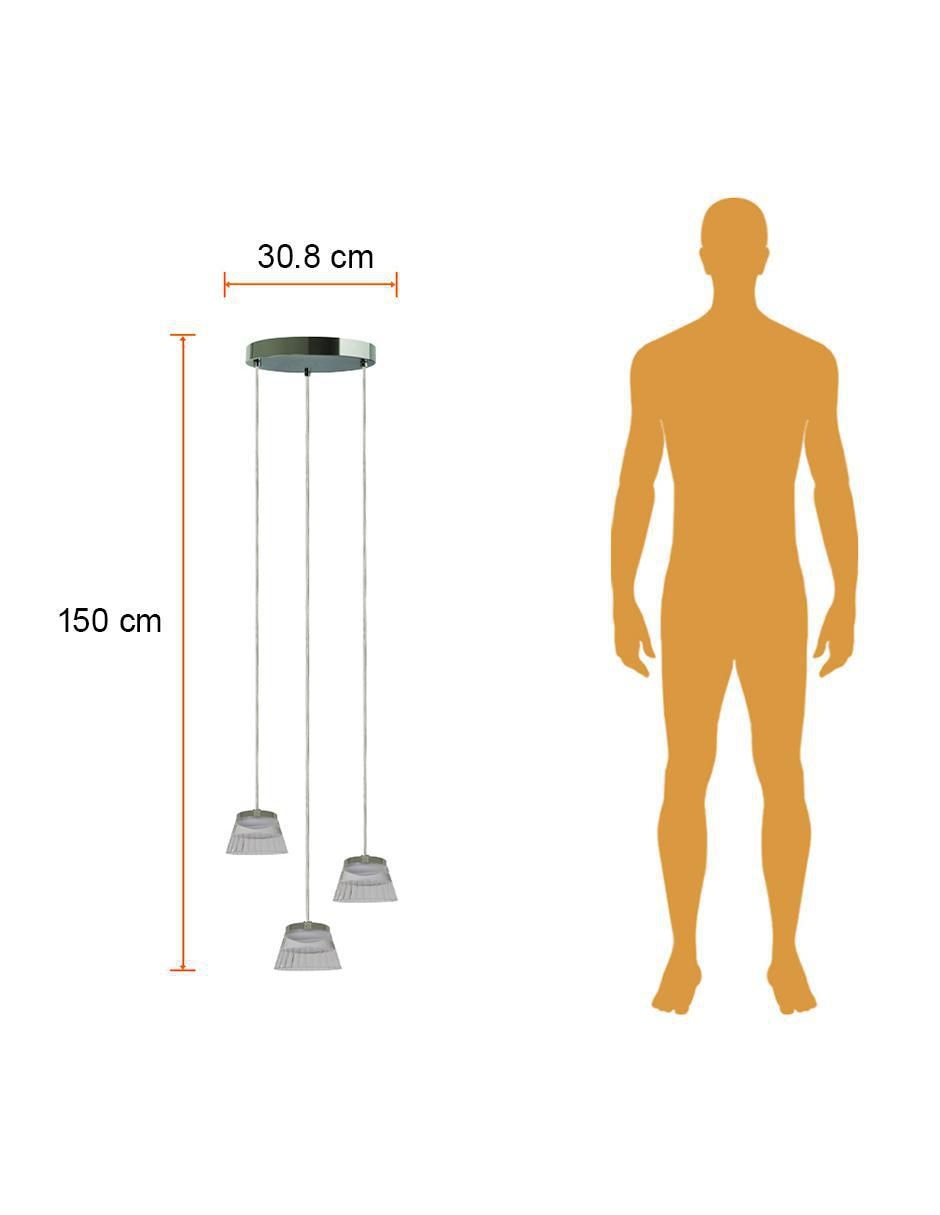 Lámpara colgante LED Mazala 5