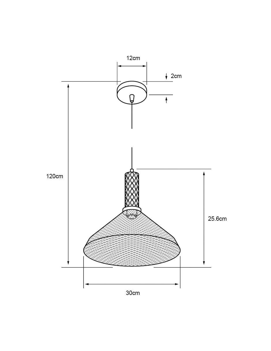 Lámpara colgante incandescente y LED 6