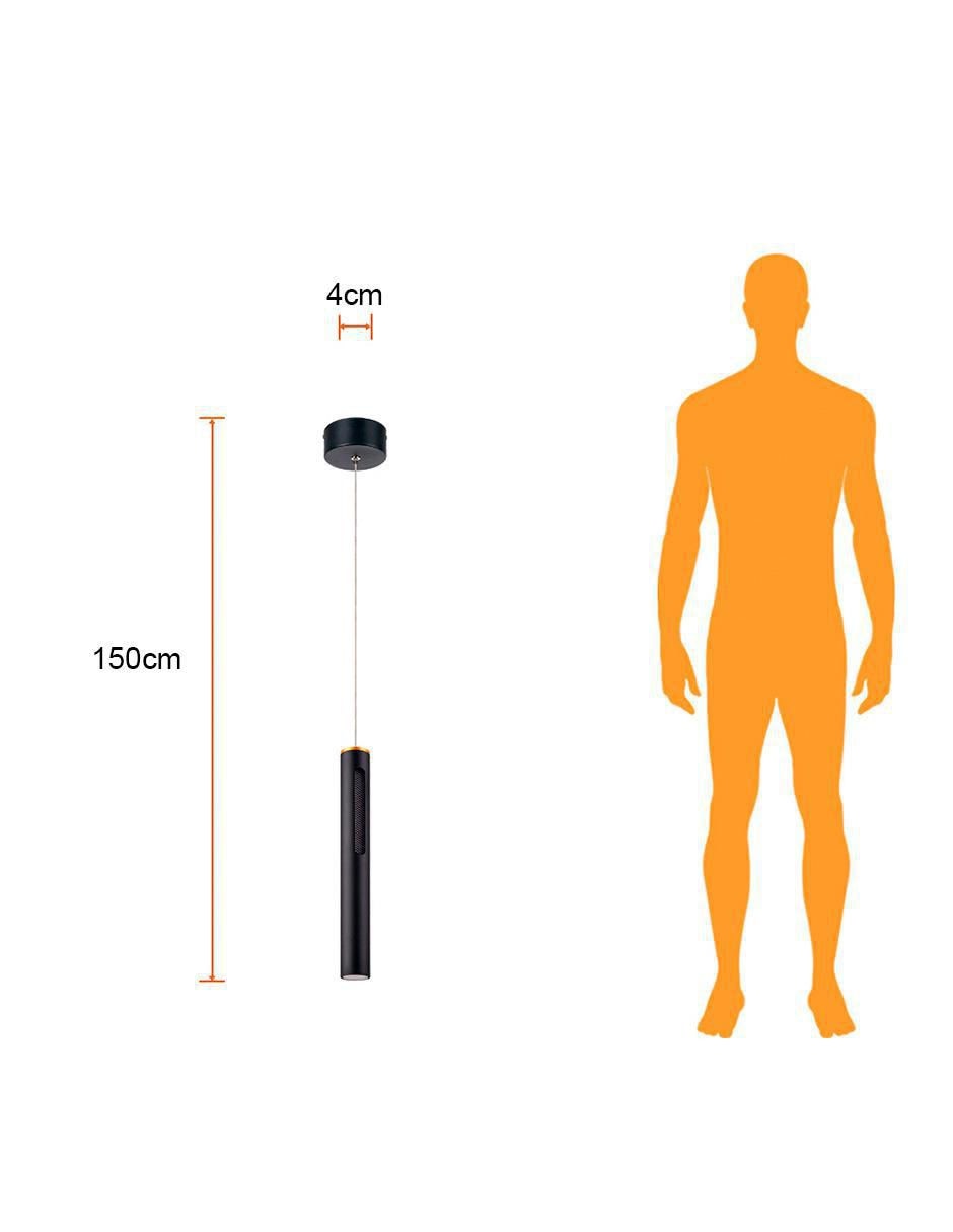 Lámpara colgante Tecnolite led Zubene Vi