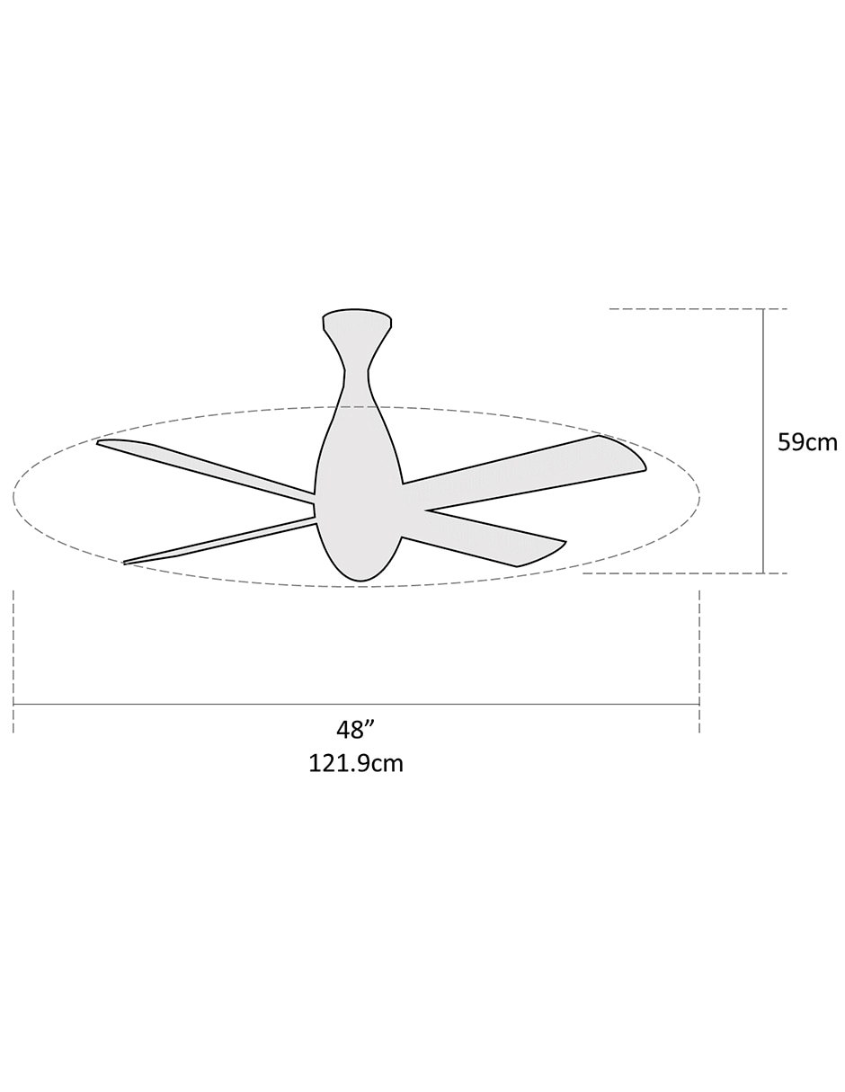 Ventilador de techo Coolfan con control remoto 3 velocidades