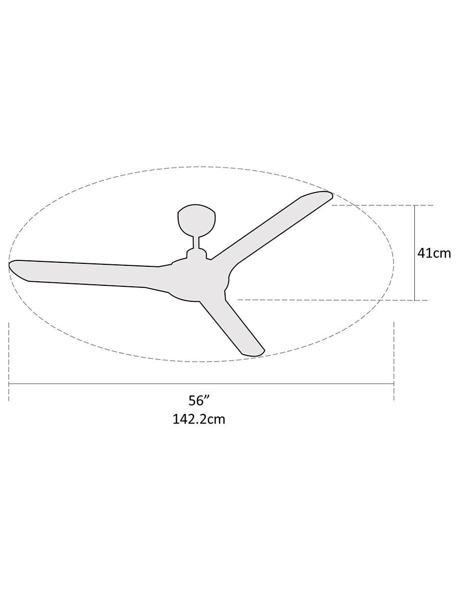 Ventilador de techo Coolfan con control remoto 3 velocidades