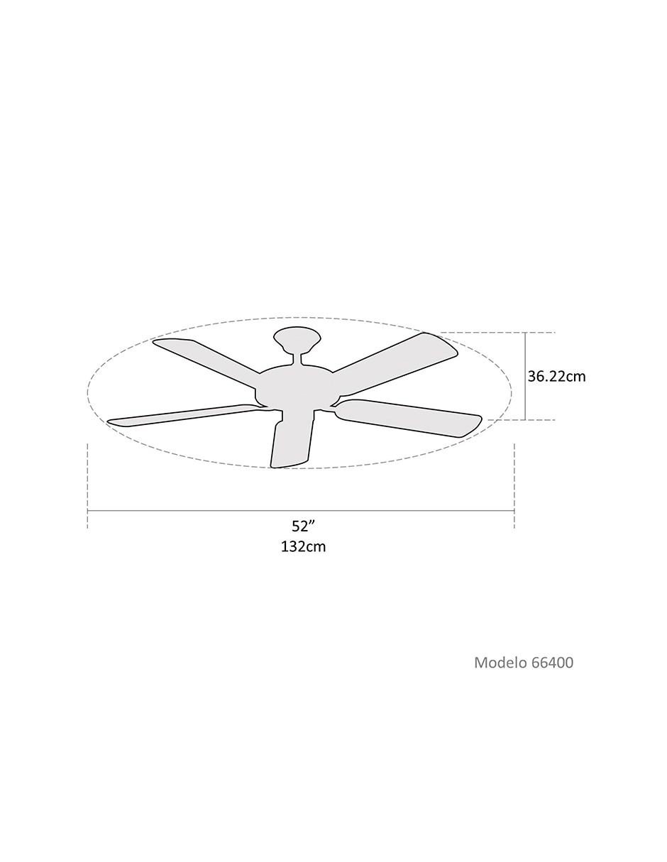 Ventilador de techo Coolfan 3 velocidades