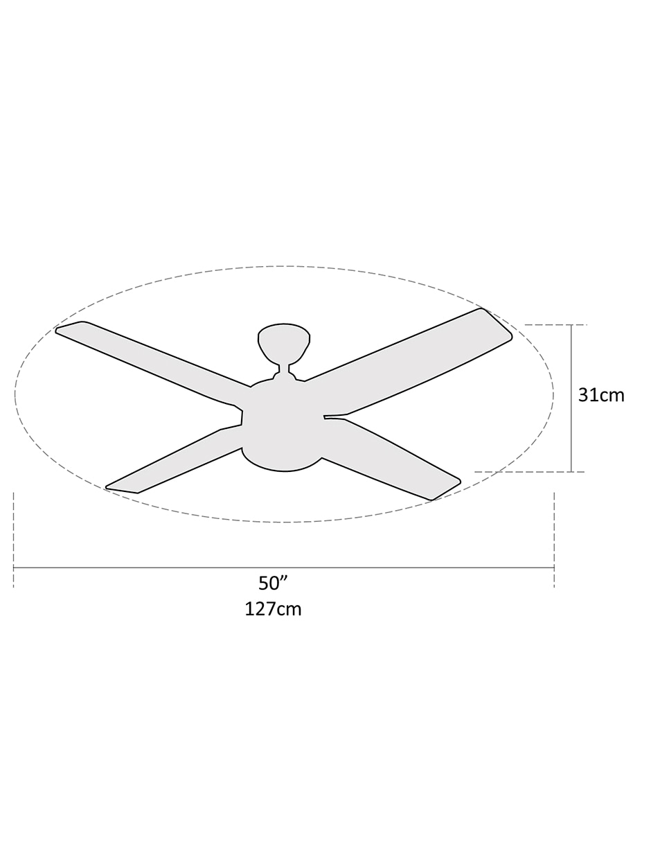 Ventilador de techo Coolfan con control remoto 3 velocidades