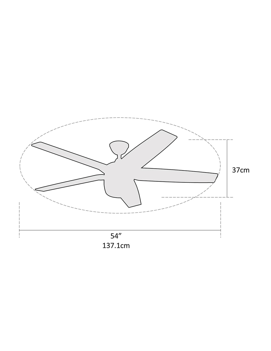 Ventilador de techo Coolfan con control remoto 3 velocidades
