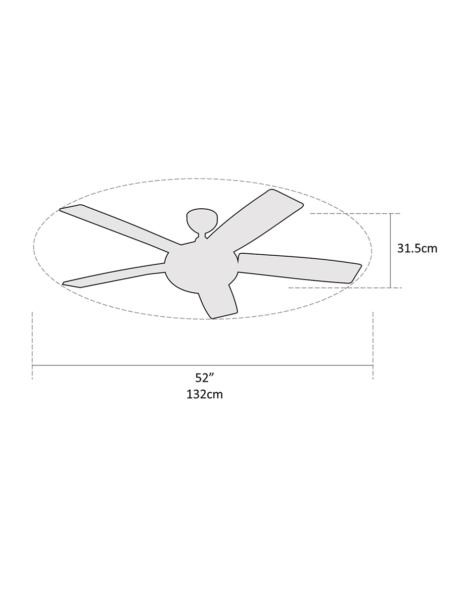 Ventilador de techo Coolfan con control remoto 3 velocidades