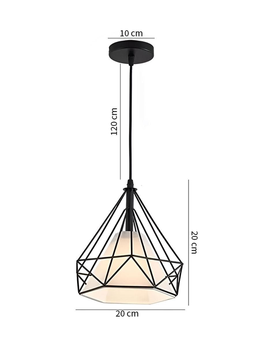 Lámpara colgante incandescente y led 9