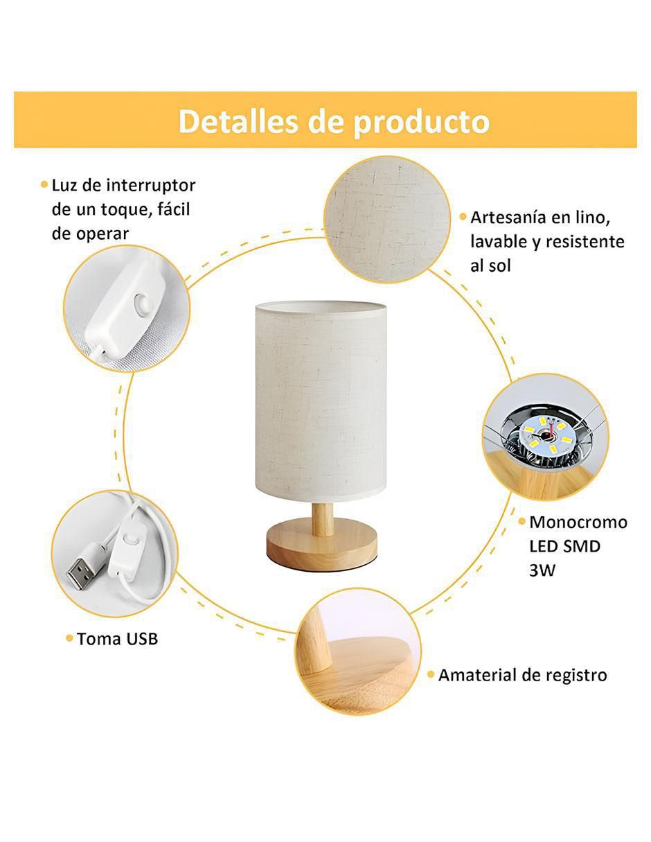 Lampara mesa Wünd incandescente y led