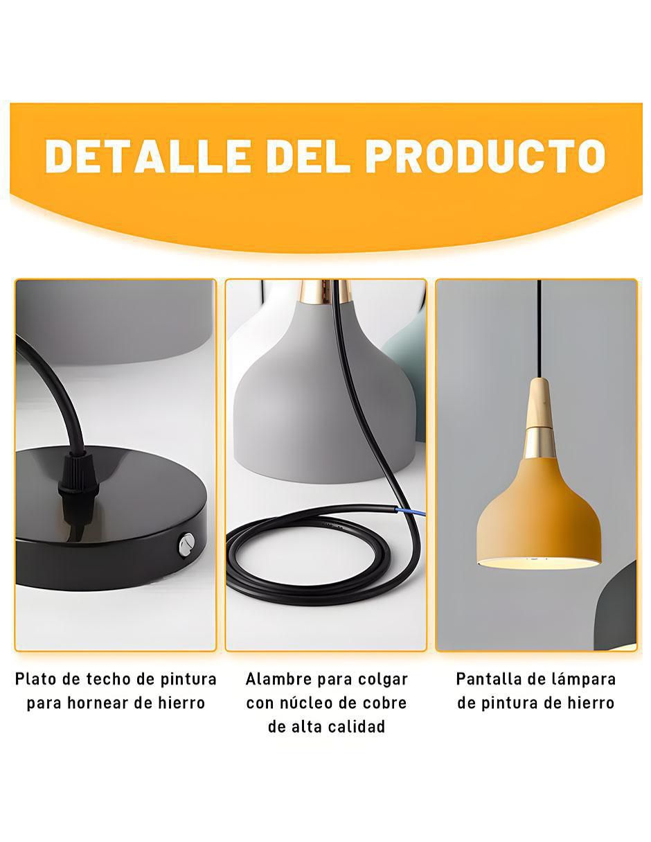 Lámpara colgante Wünd incandescente y led