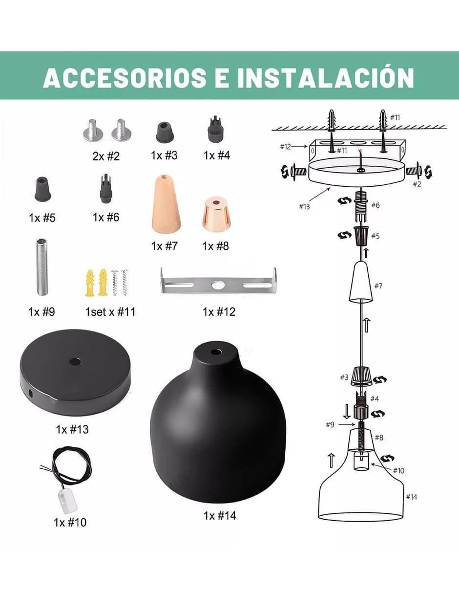Lámpara colgante Genérica blanca