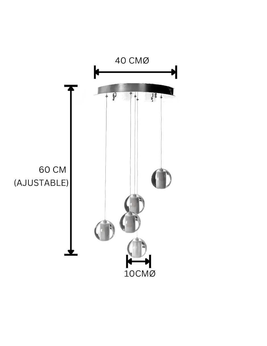Lámpara colgante LED Gamalux Premier