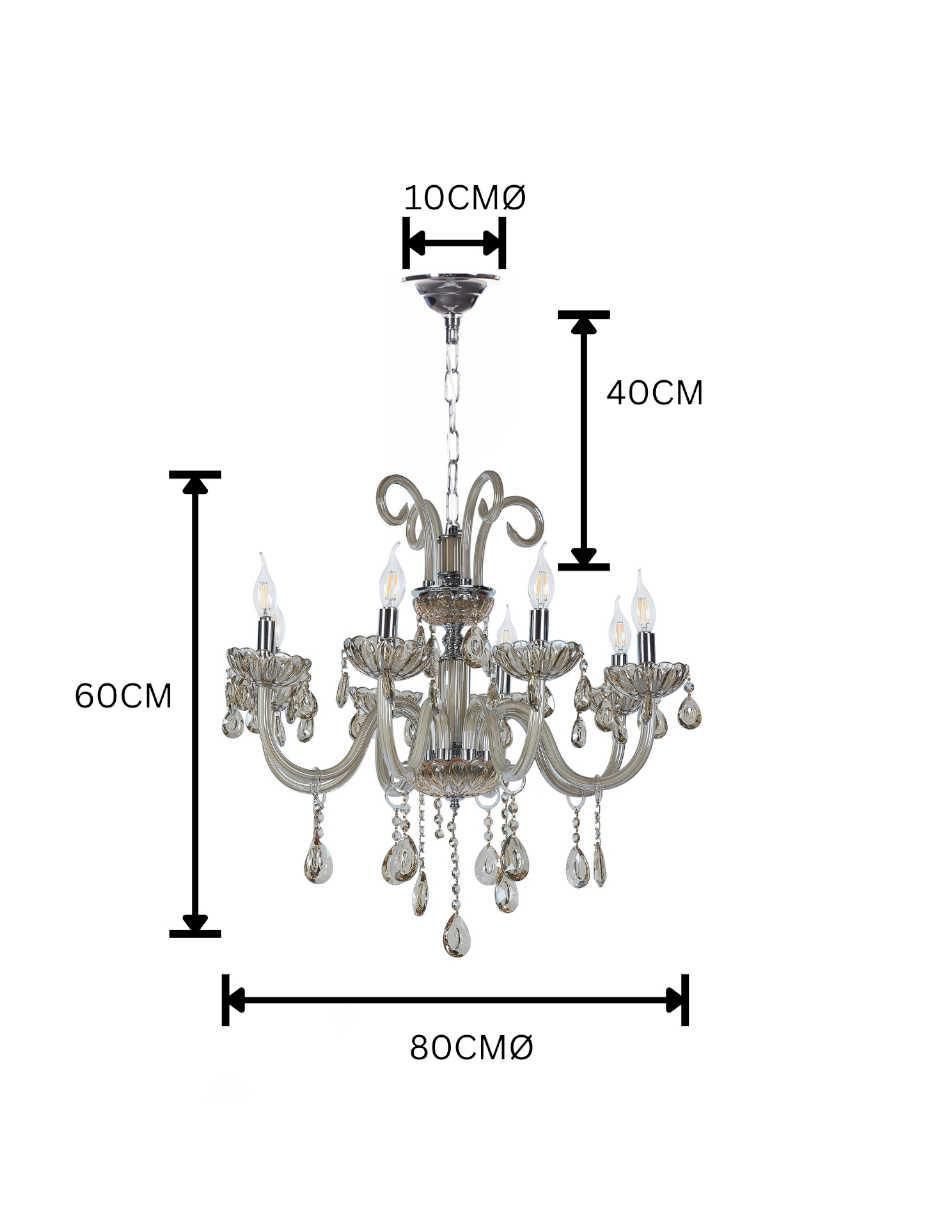 Lámpara colgante LED Gamalux Palace