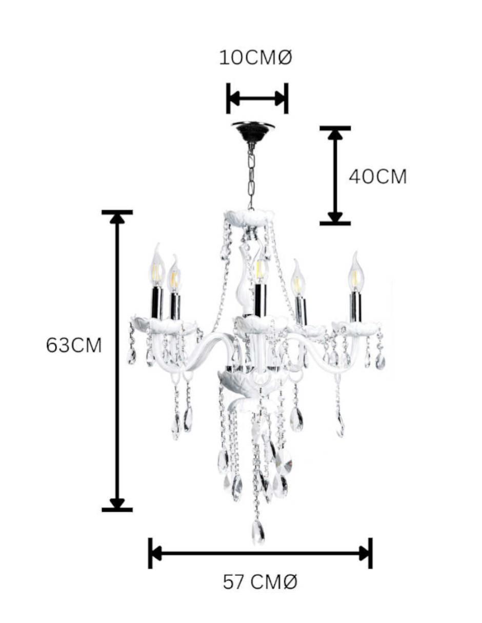 Lámpara colgante LED Gamalux Palace