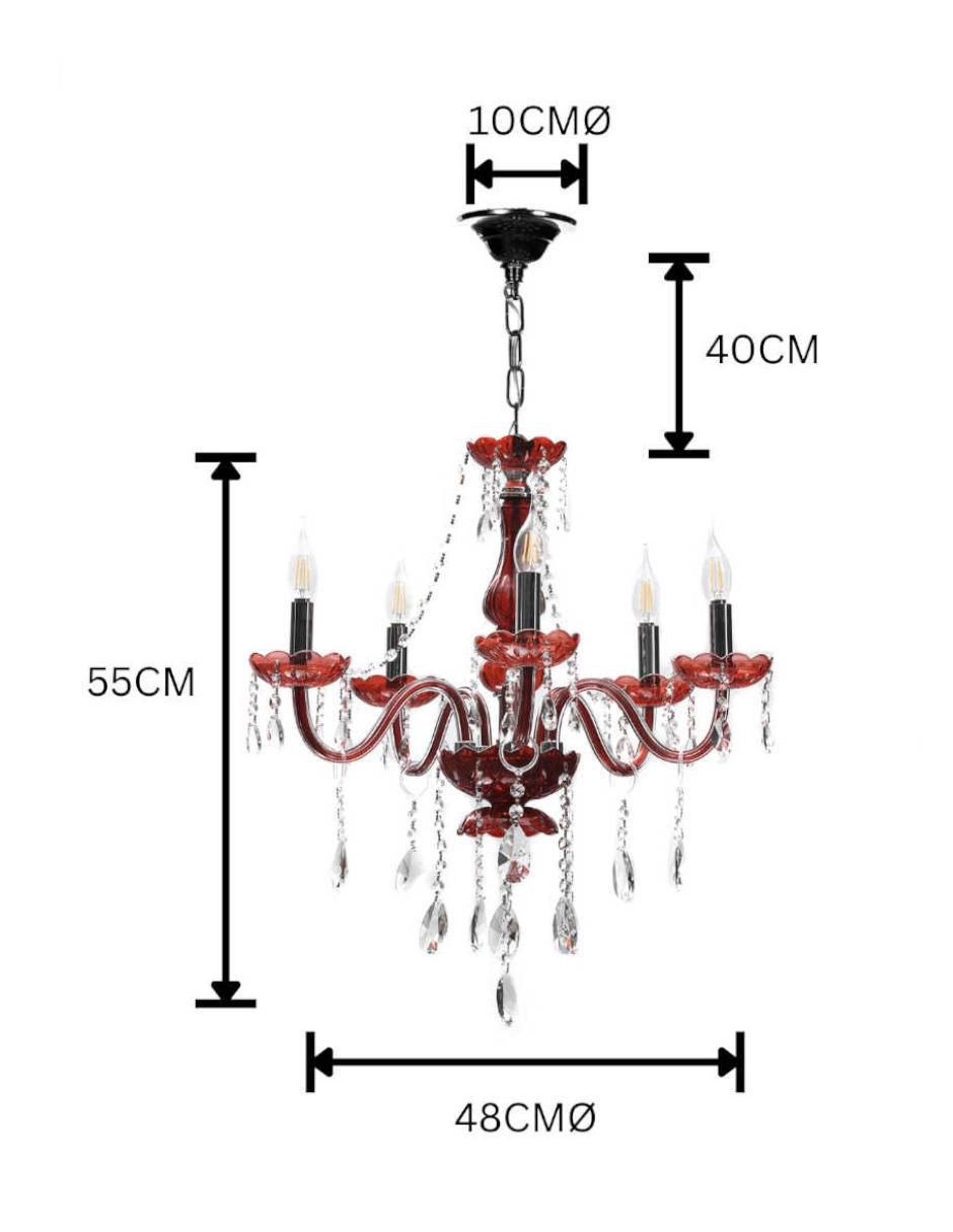 Lámpara colgante LED Gamalux Palace