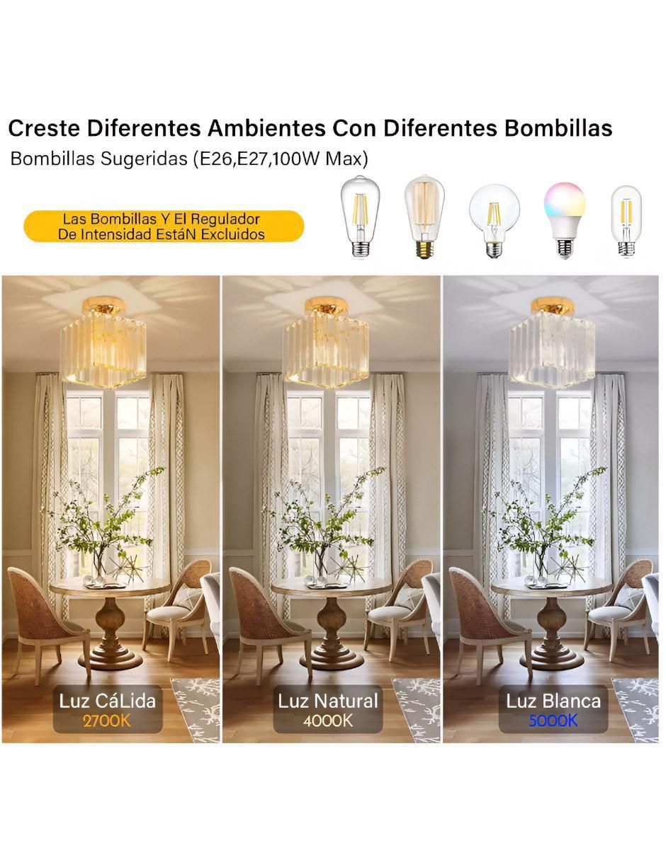 Lámpara colgante Wünd incandescente y led