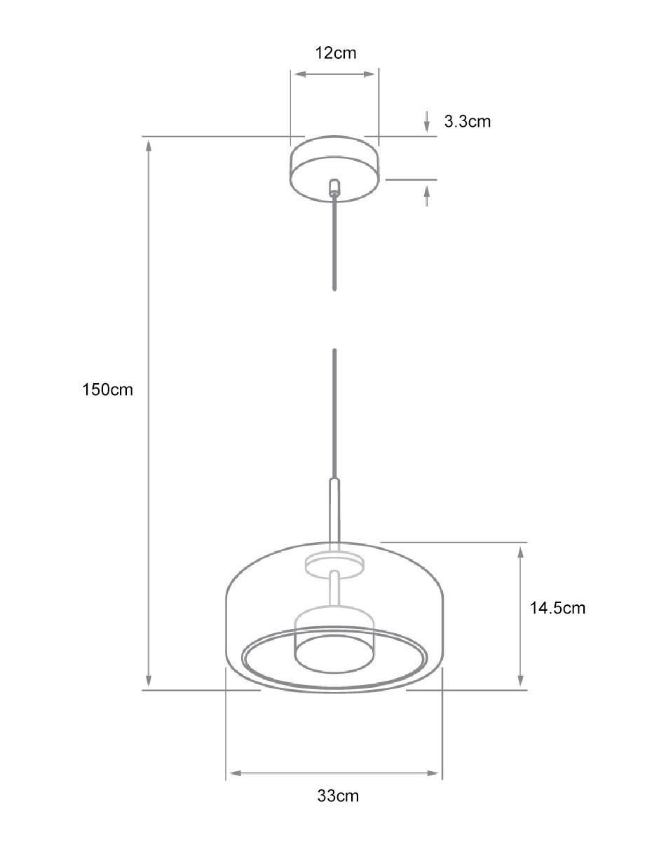 Lámpara colgante led 17