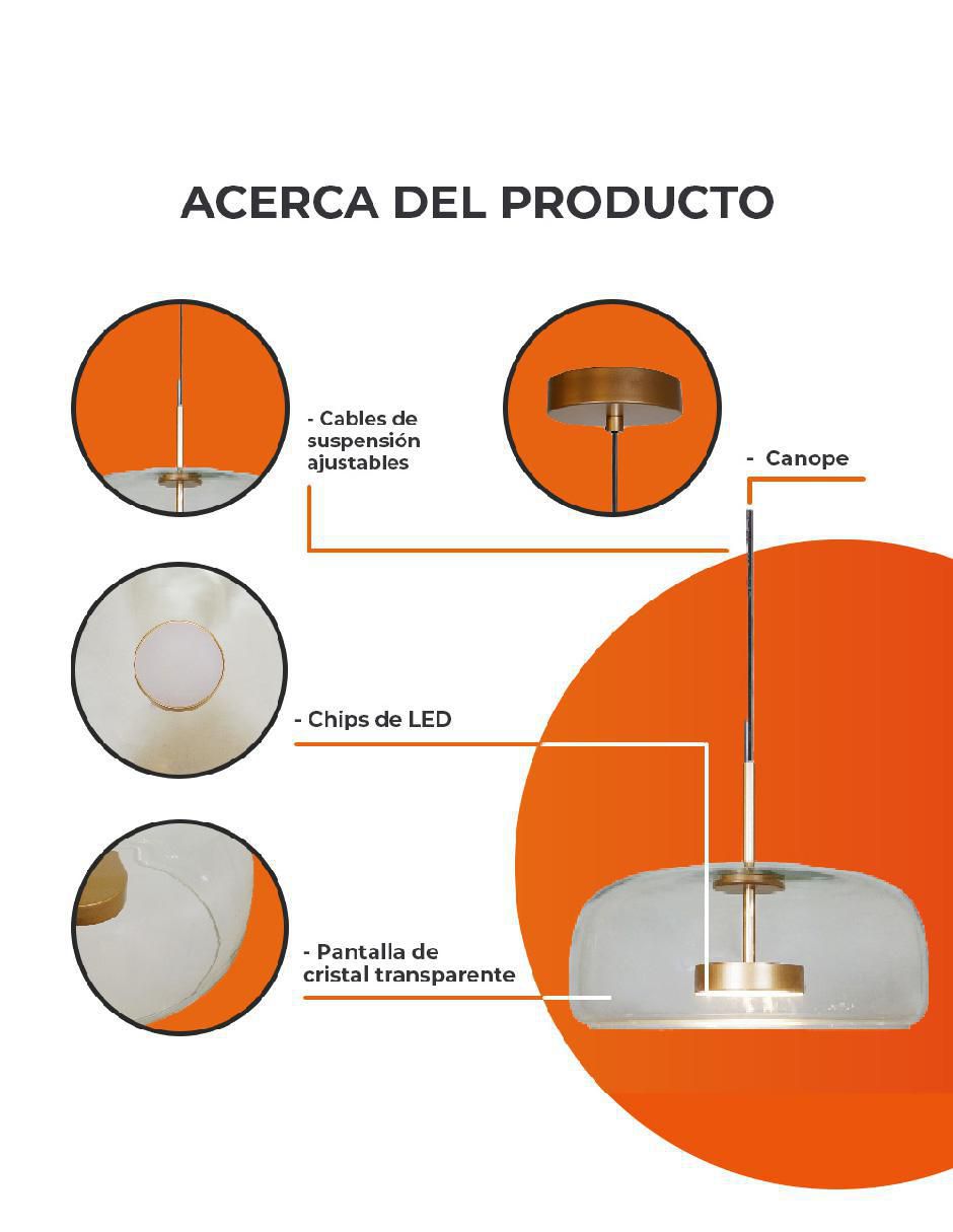 Lámpara colgante led 14
