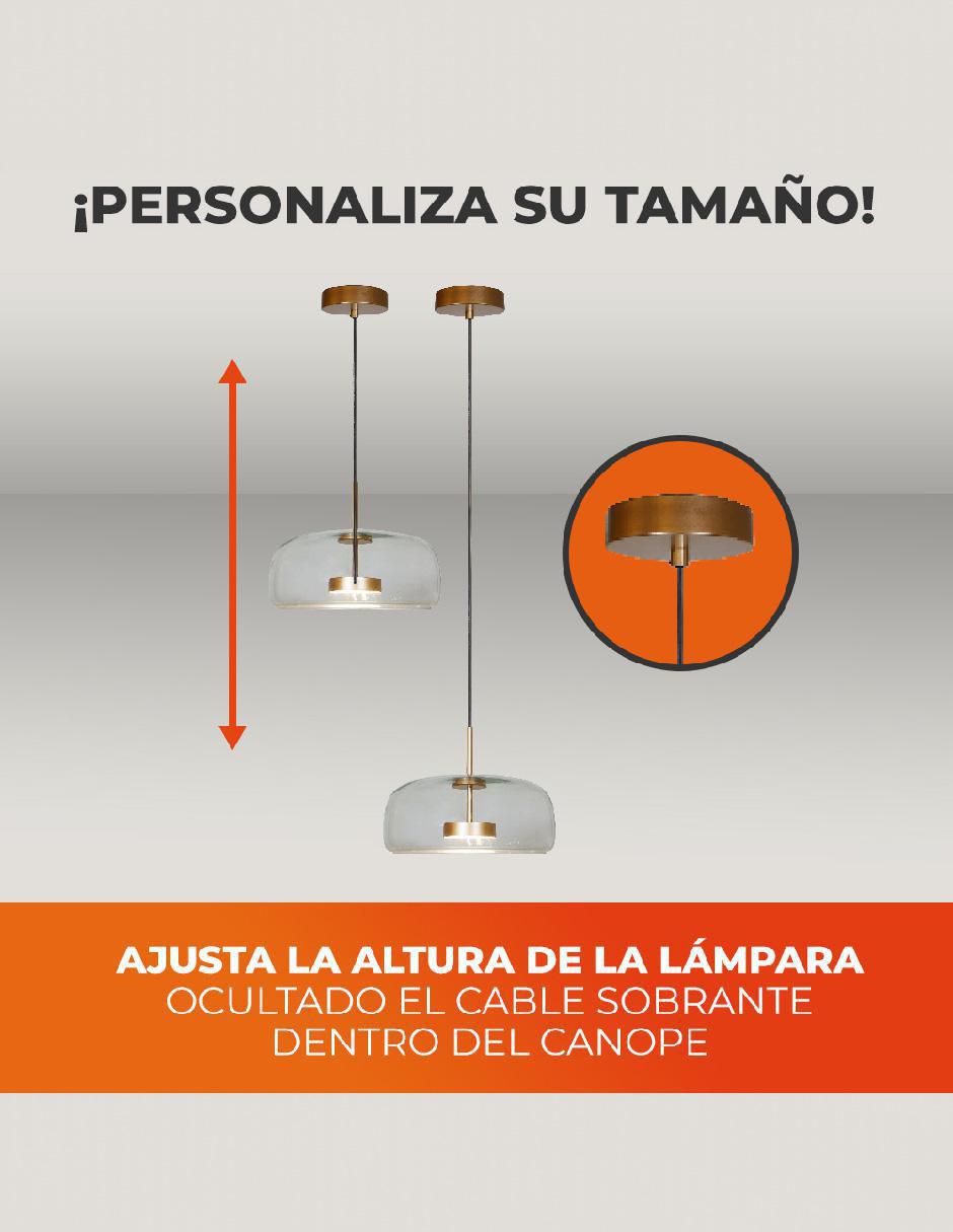 Lámpara colgante led 15