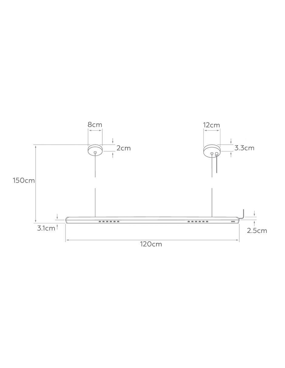 Lámpara colgante led 15