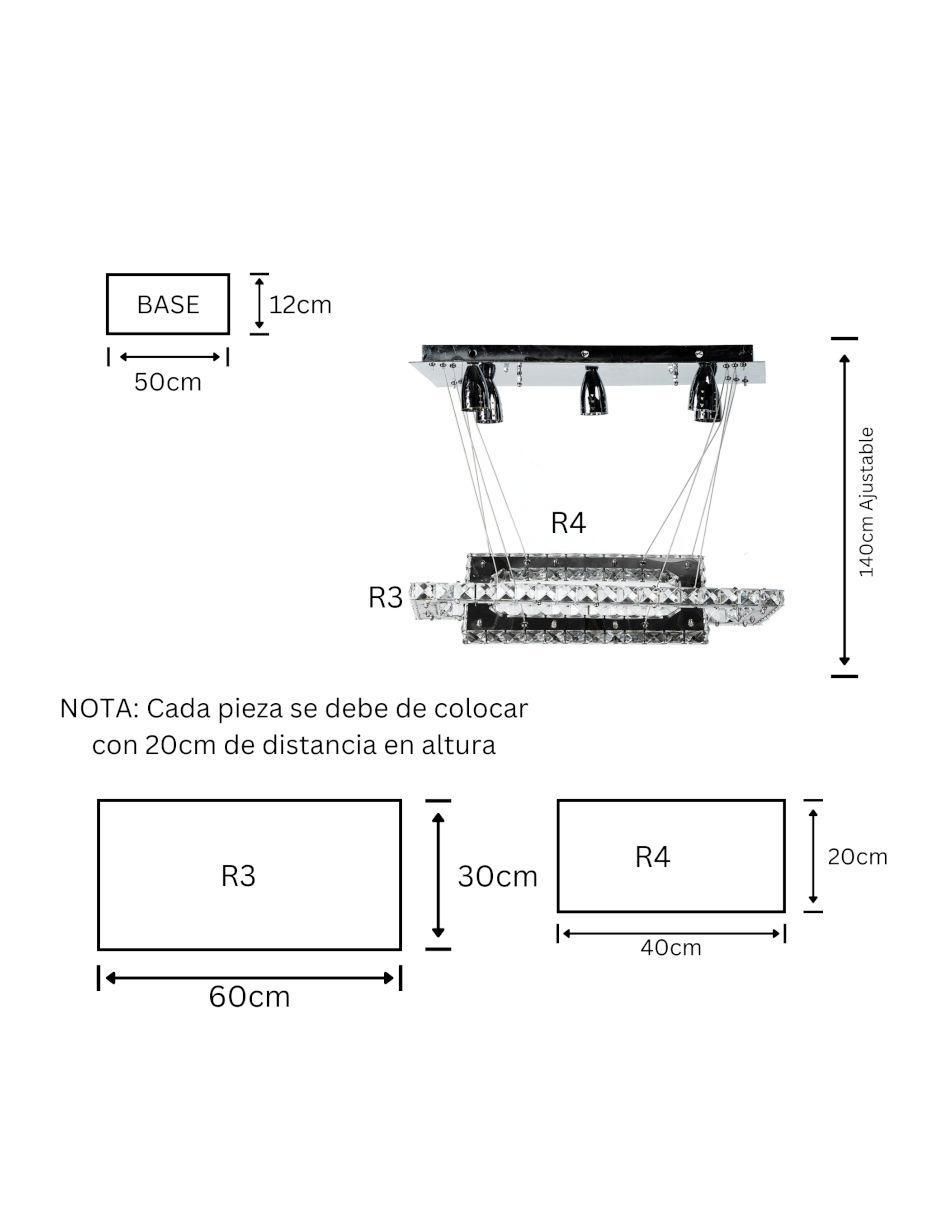 Lámpara colgante LED Gamalux Universe: Venus