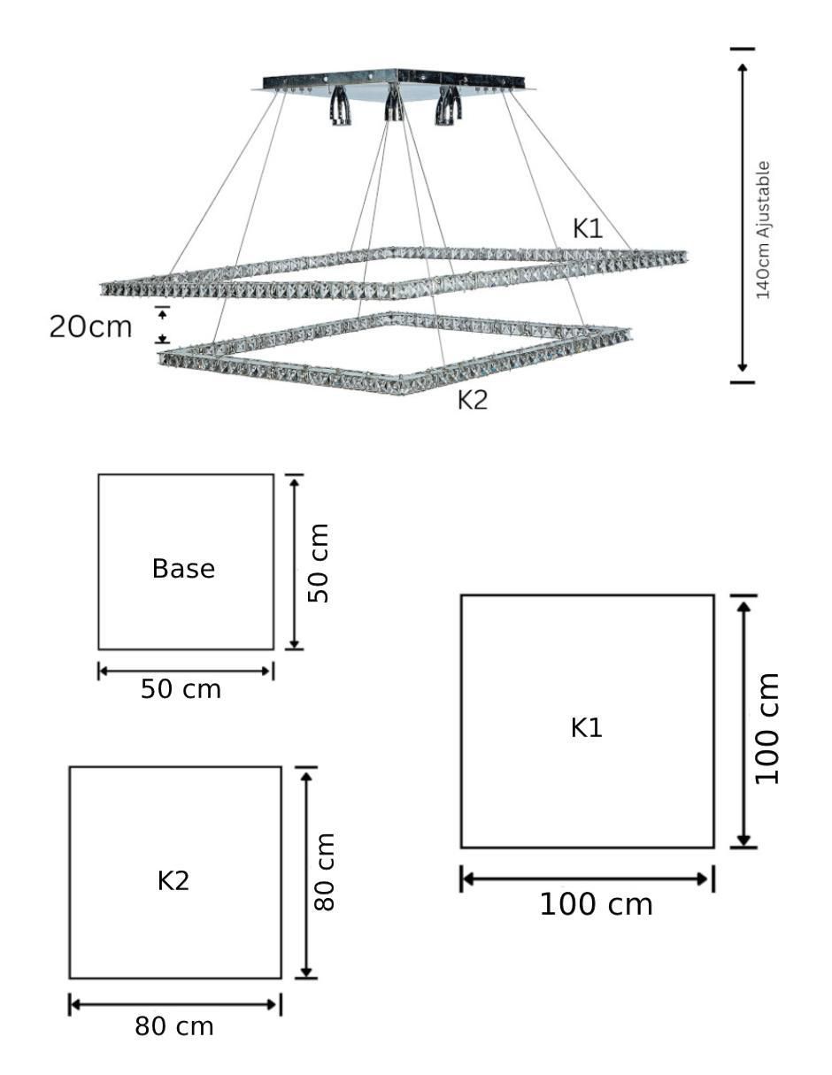 Lámpara colgante LED Gamalux Universe: Mercurio