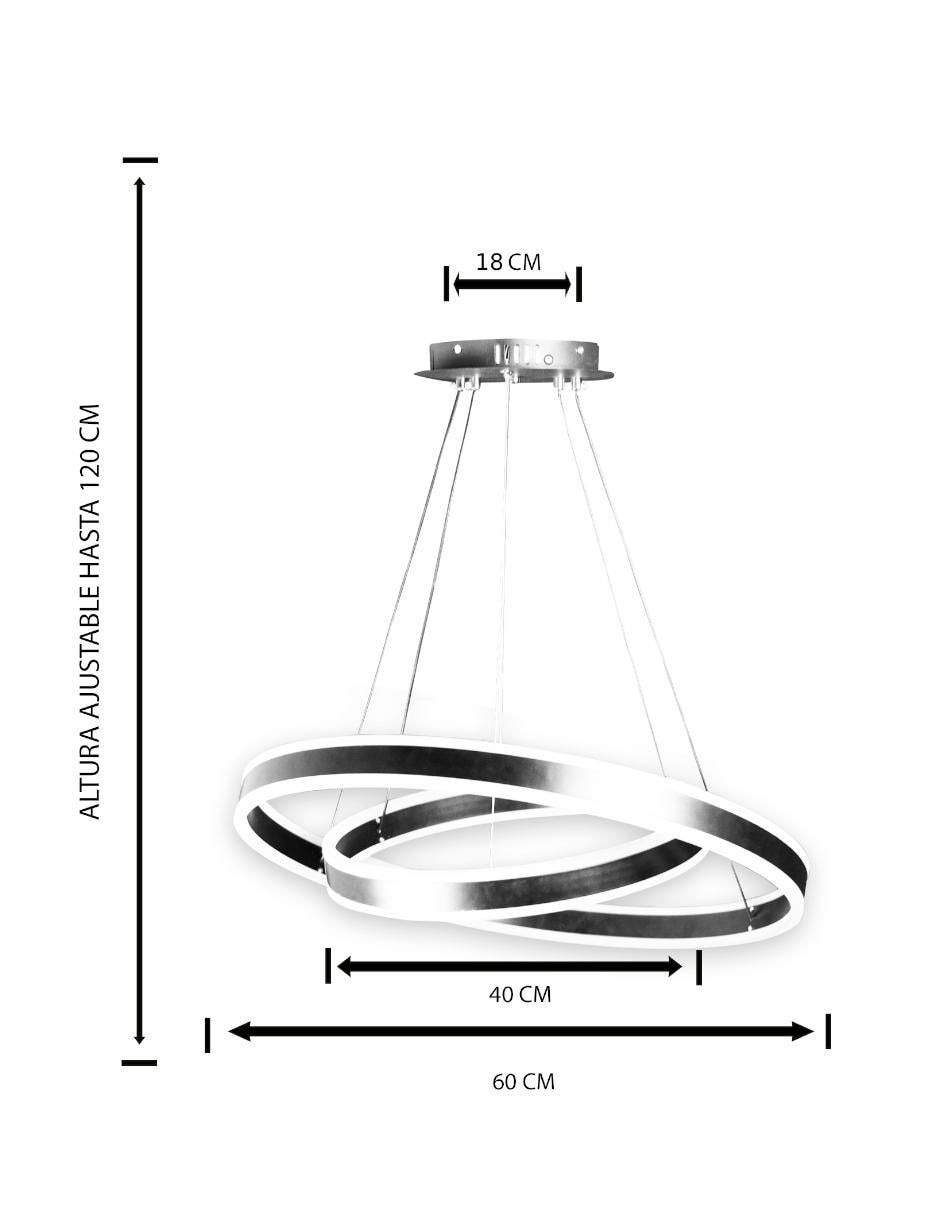 Lámpara colgante LED Gamalux Cosmos