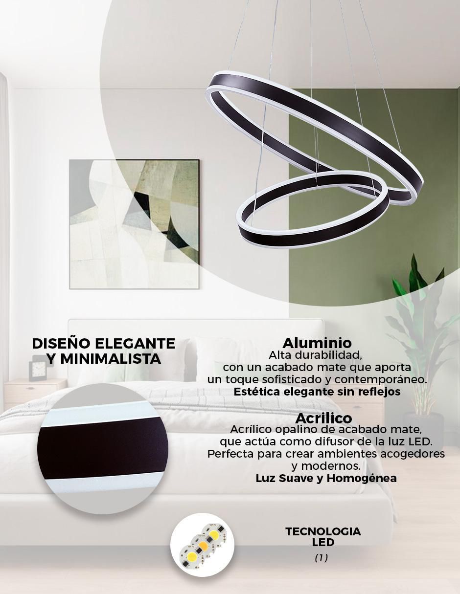 Lámpara colgante LED Gamalux Cosmos
