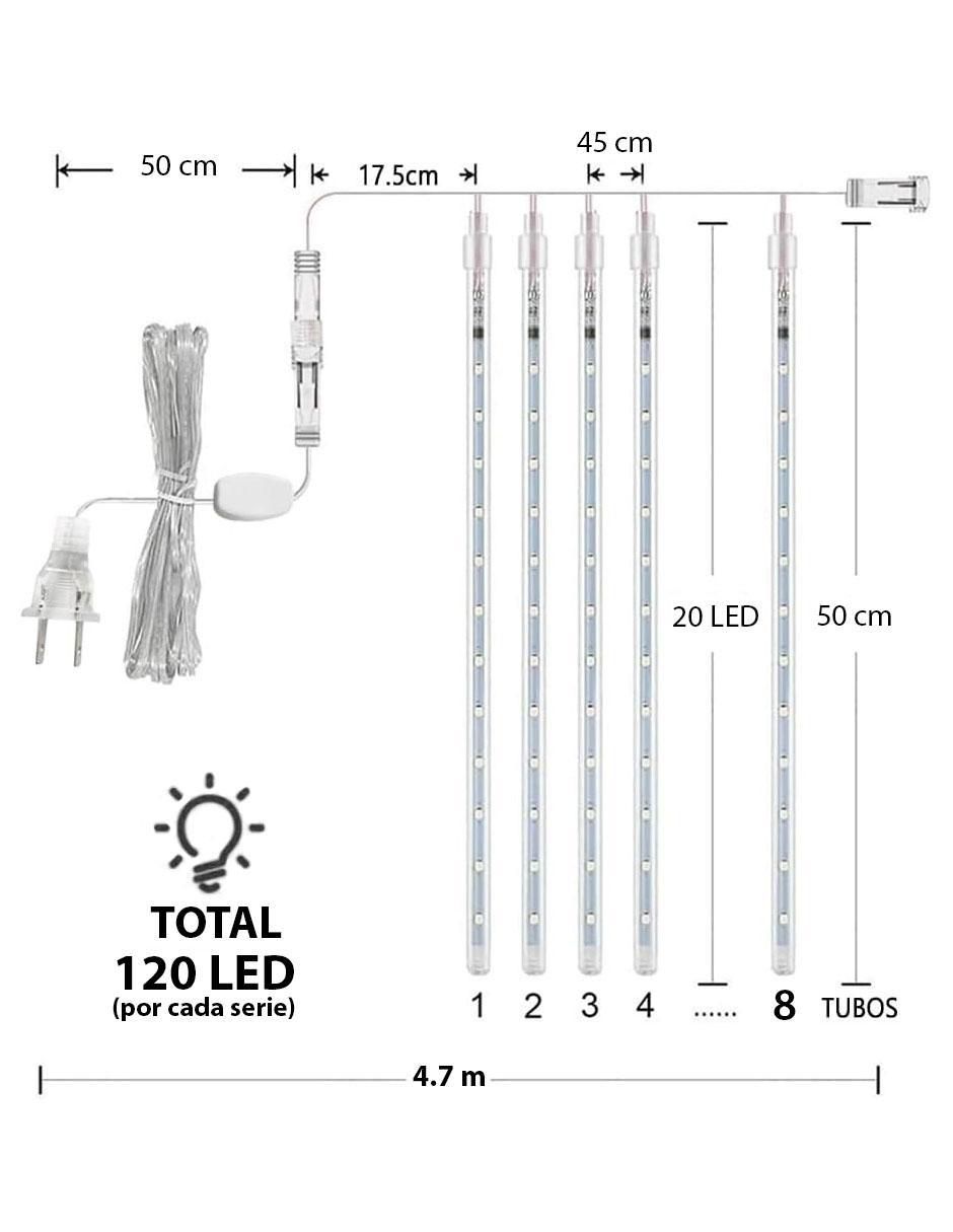 Serie de led con 120 focos 5