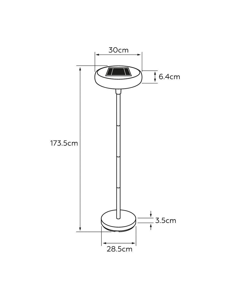 Lámpara de pie LED Prior 7