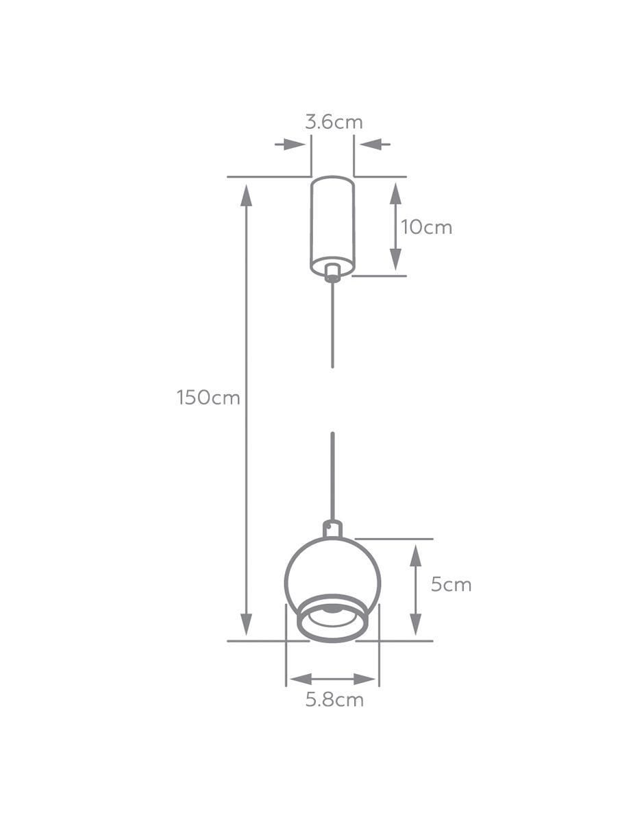 Lámpara colgante Tecnolite led