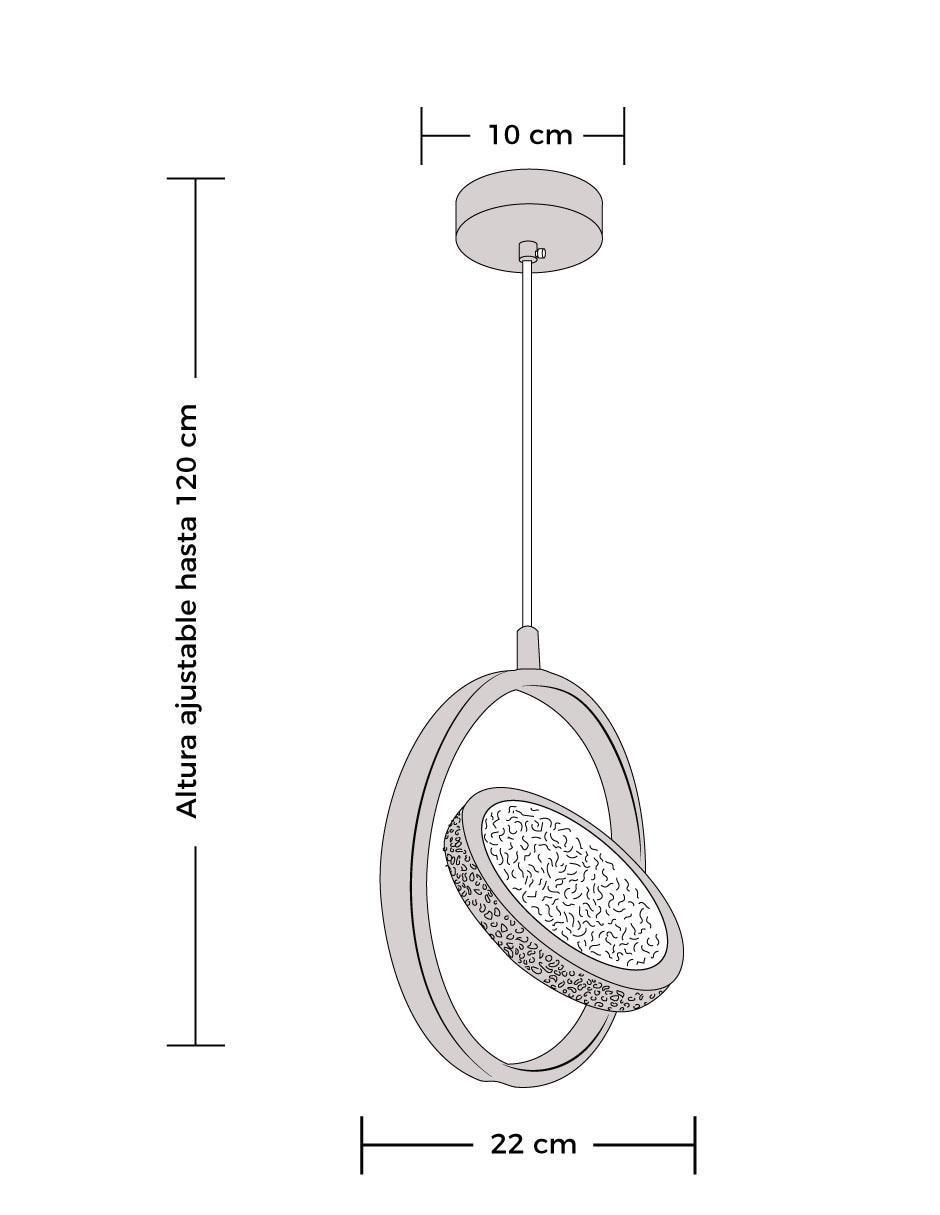 Lámpara colgante LED Gamalux