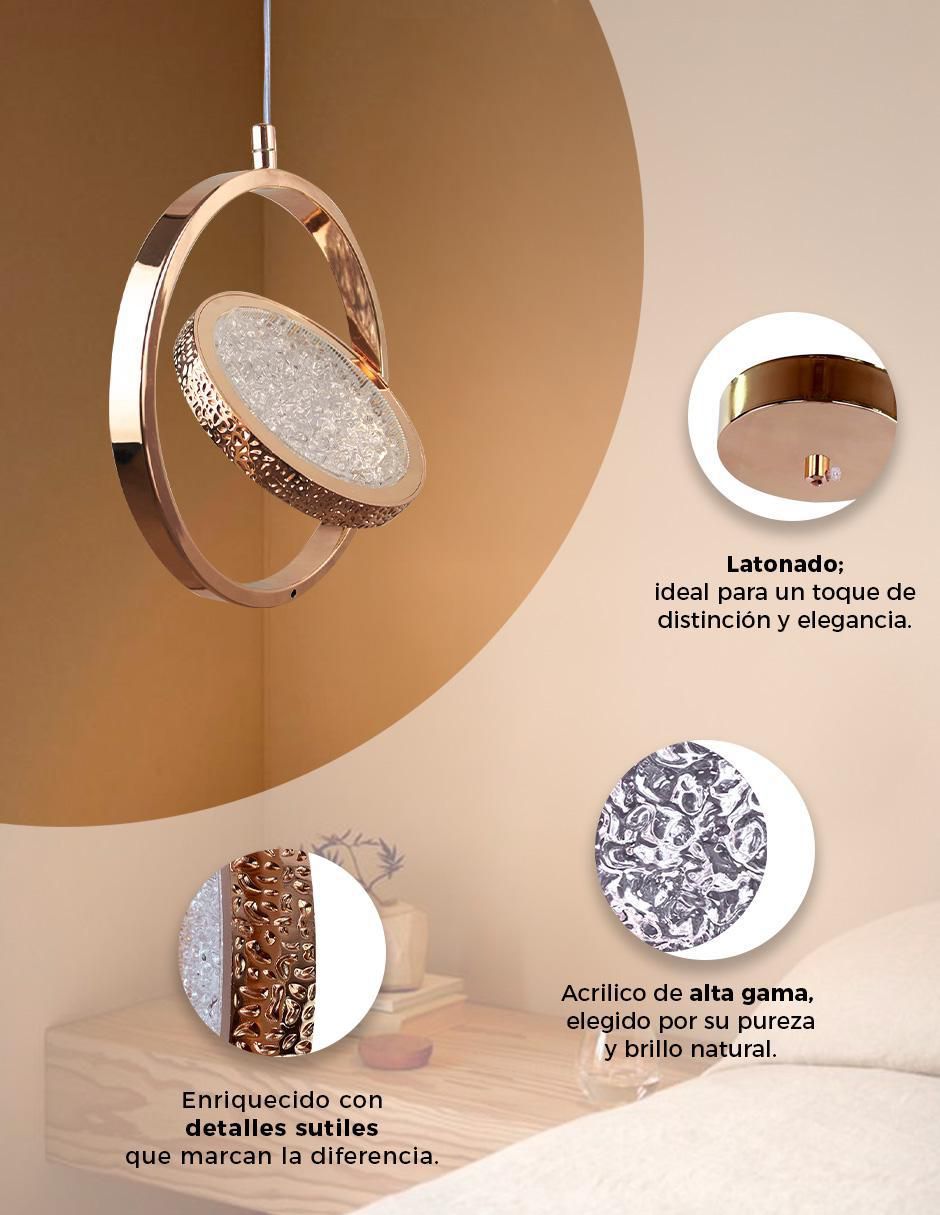 Lámpara colgante LED Gamalux