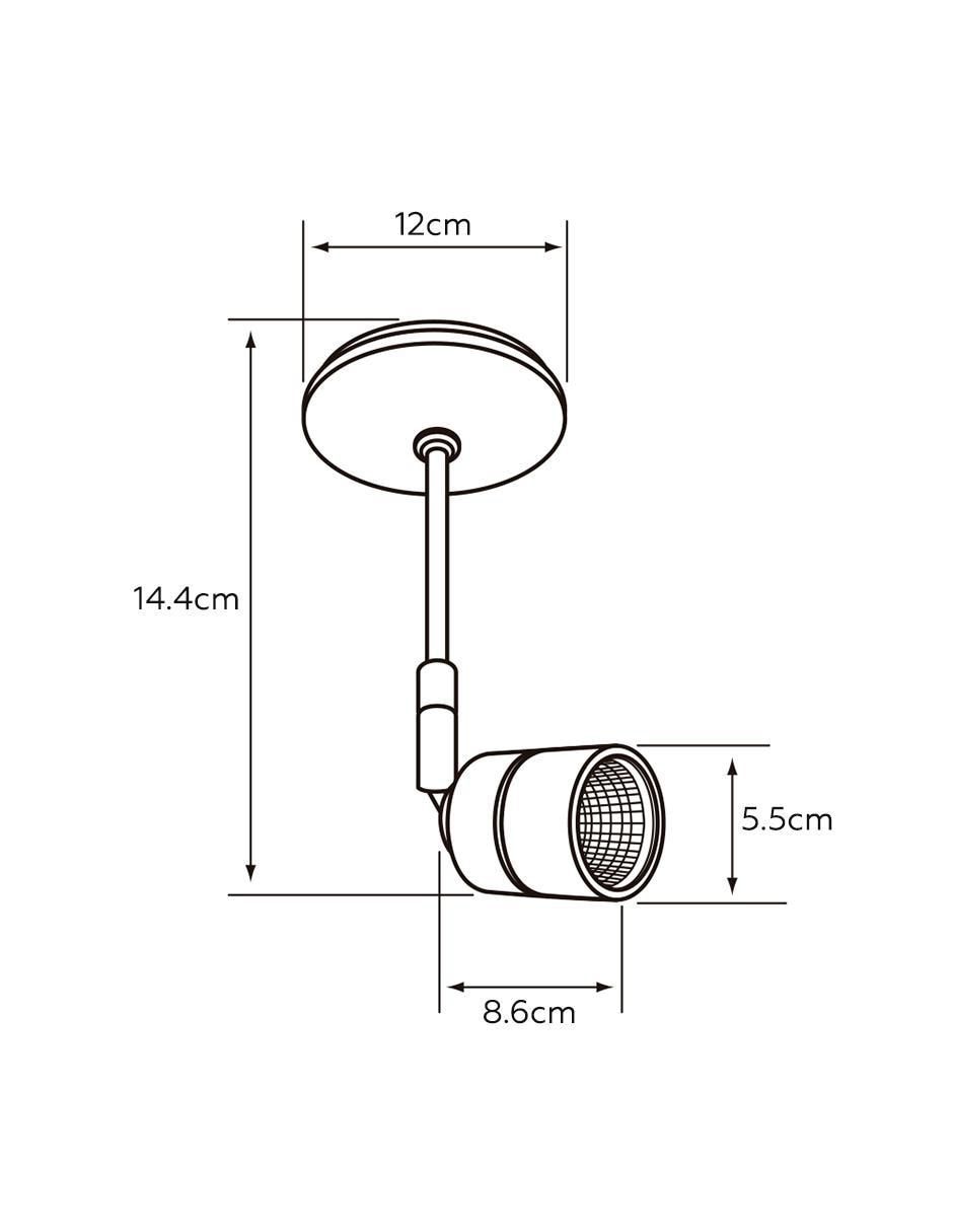 Lámpara de techo led Caelum 7