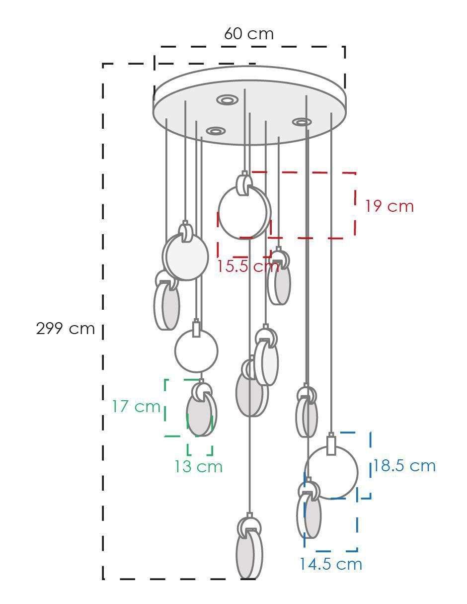 Lámpara colgante LED 6