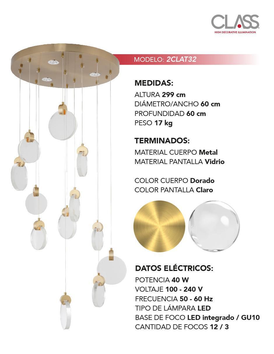 Lámpara colgante LED 9