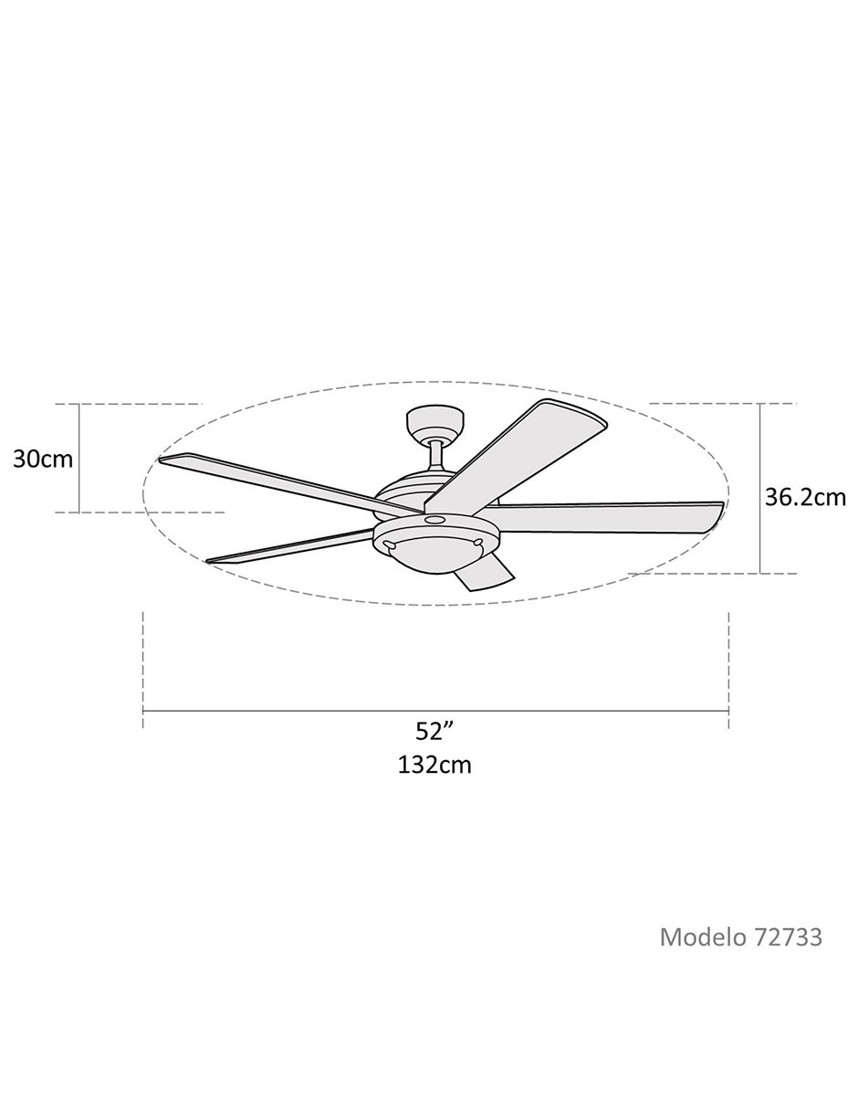 Ventilador de techo Westinghouse con control remoto 3 velocidades