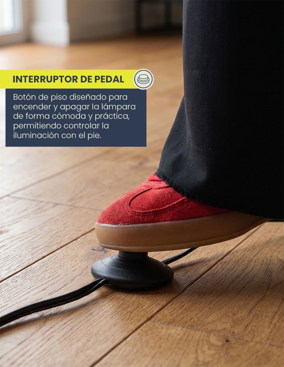 Lámpara de pie incandescente y LED Zibal 2