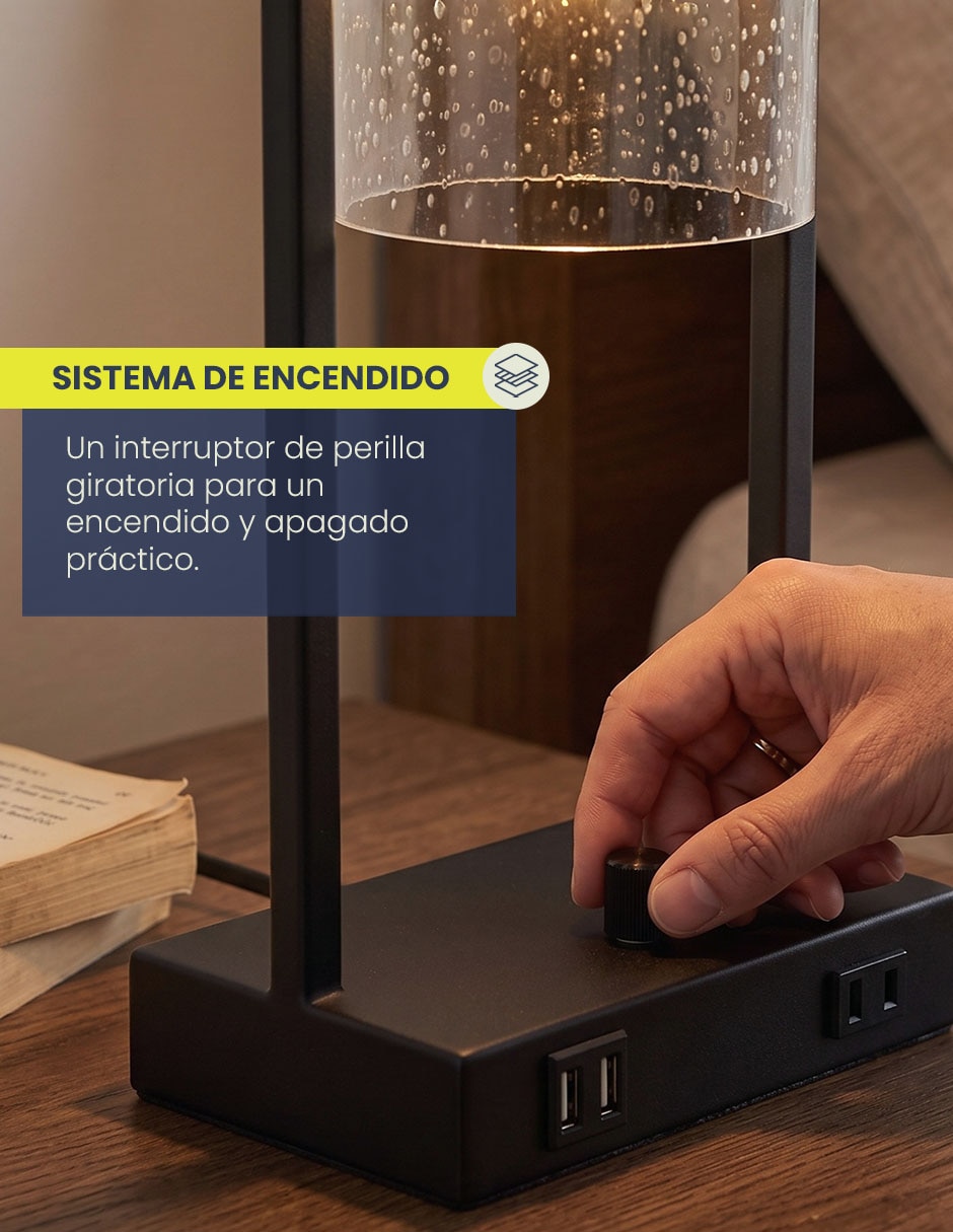 Lámpara de escritorio incandescente y led