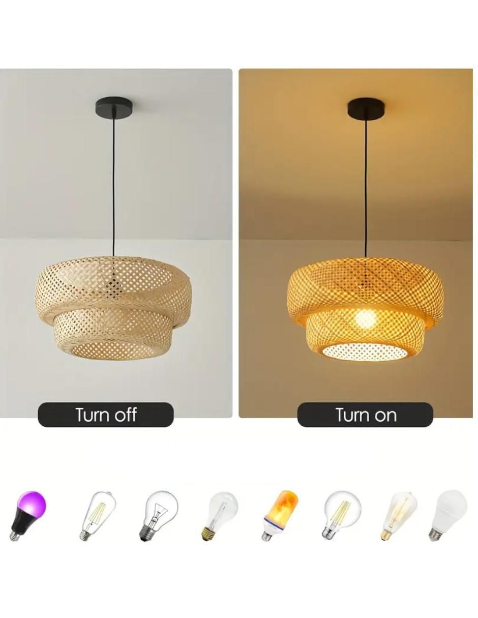 Lámpara colgante Mayadecor incandescente y led