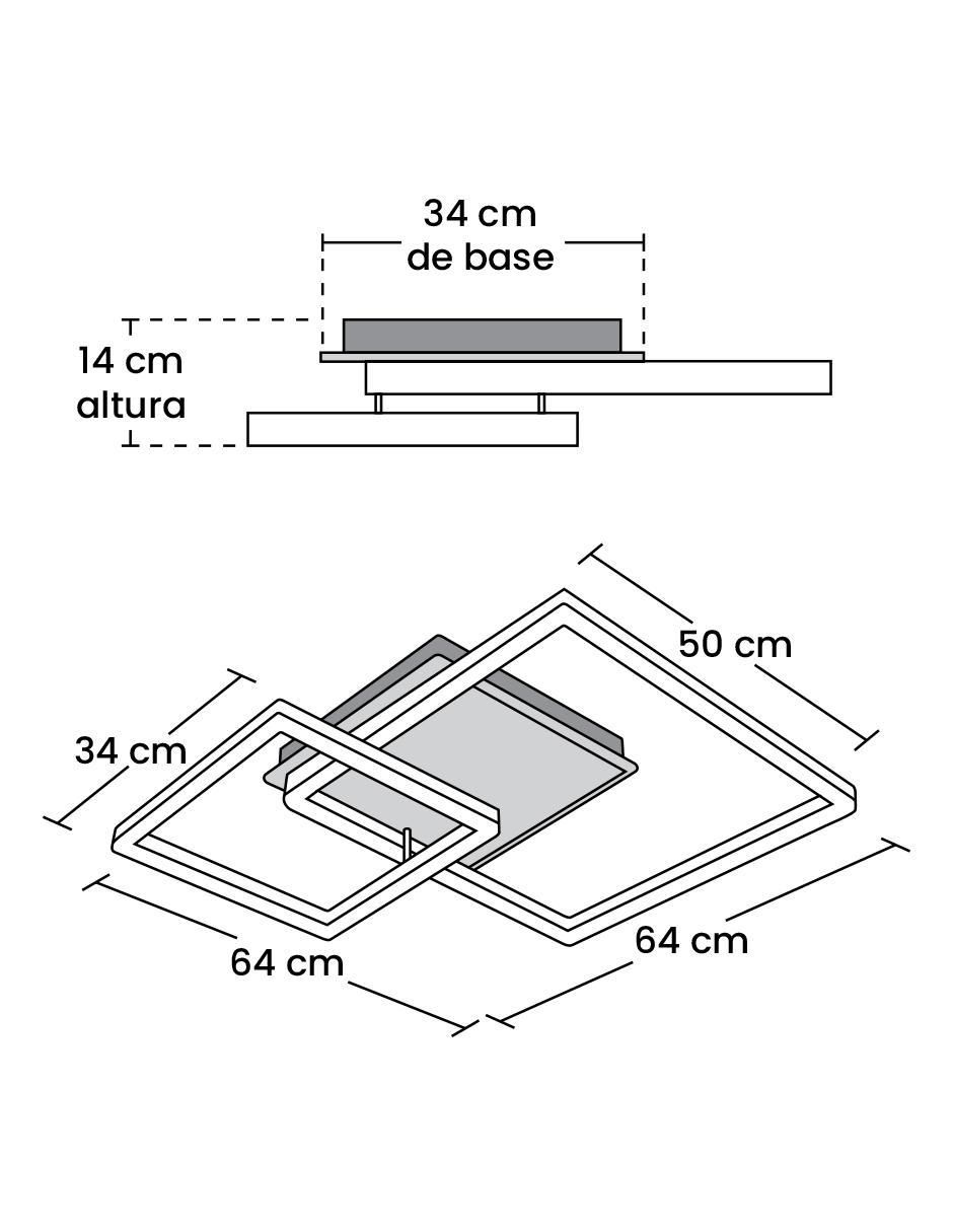 Plafón LED Etheny 9