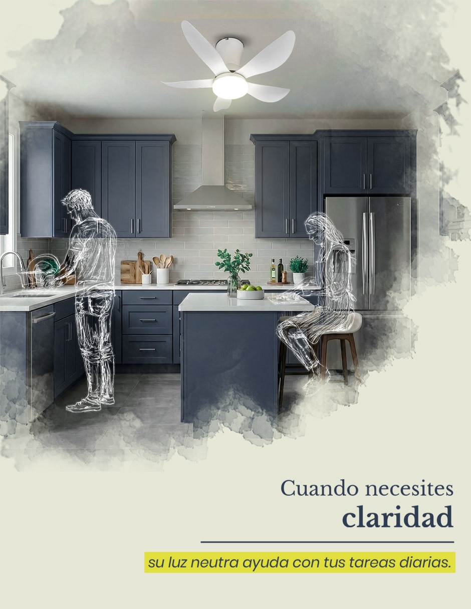 Ventilador de techo Mil Luces con control remoto 3 velocidades