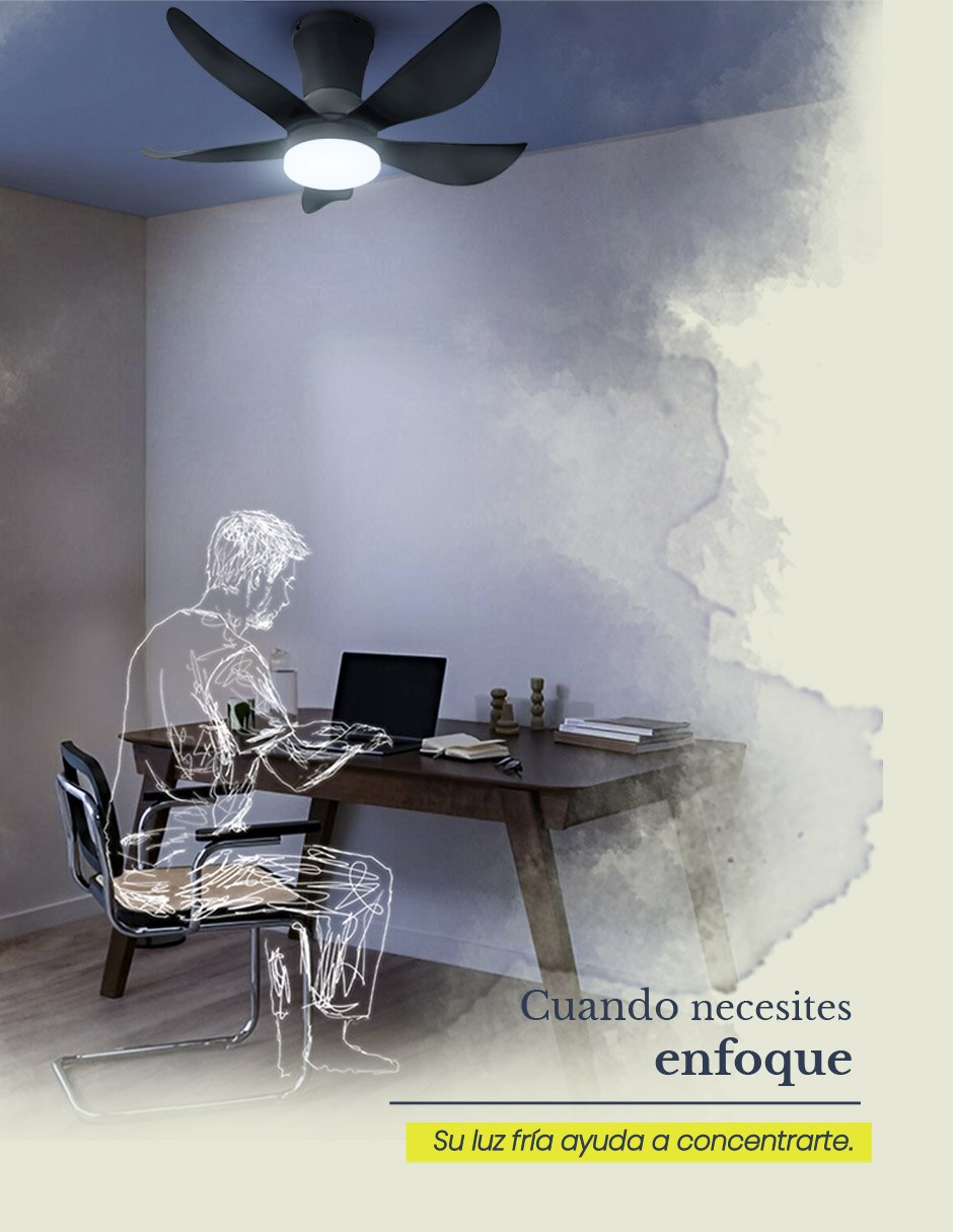 Ventilador de techo con control remoto 3 velocidades