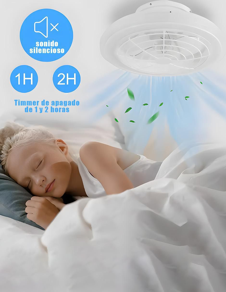 Ventilador de techo Cityluz con control remoto 4 velocidades