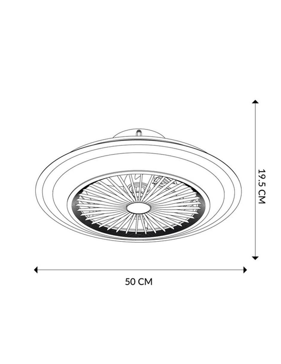 Ventilador de techo con control remoto 6 velocidades