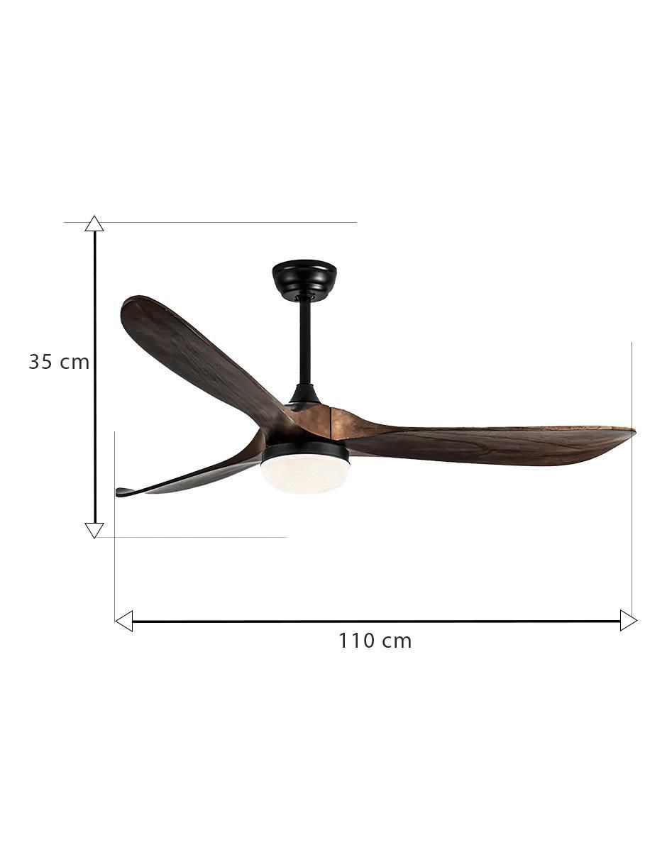 Ventilador de techo Cityluz con control remoto 4 velocidades