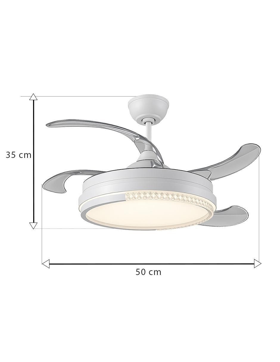 Ventilador de techo Cityluz con control remoto 6 velocidades