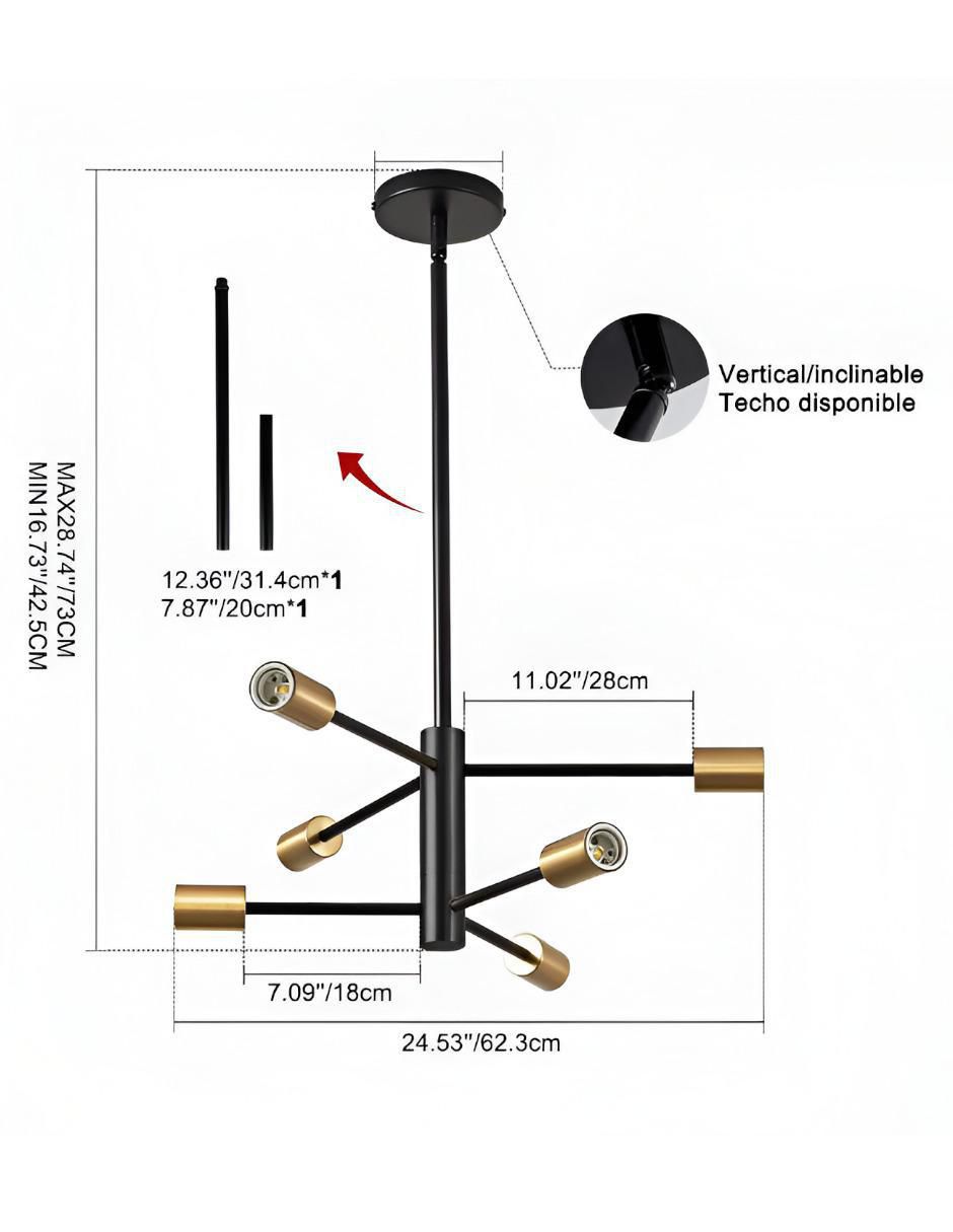 Lámpara colgante led Xtllar 9