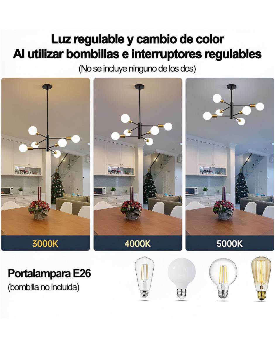 Lámpara colgante led Xtllar 6